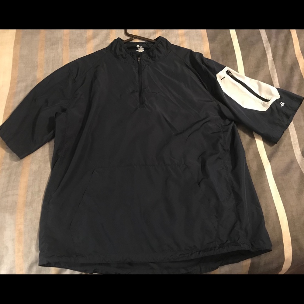 Men’s Badger 1/4 Zip Jacket Large Navy